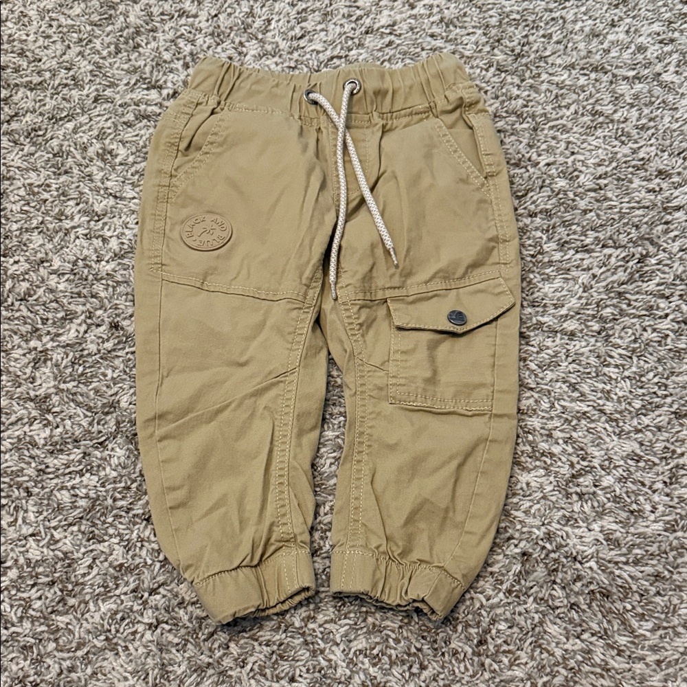 Kids Tan Cargo Pants